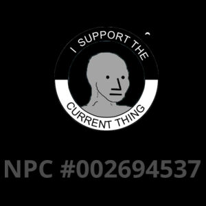 I Support The Current Thing - Gildan Mens Softstyle T-Shirt Design