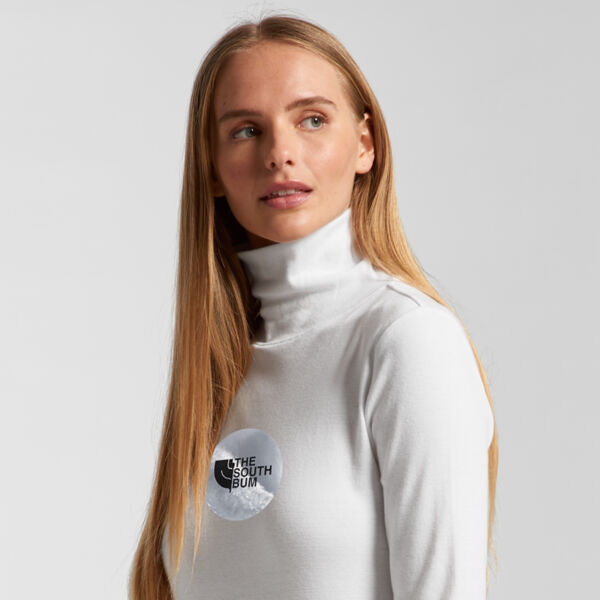 The South Bum - Womens Turtle Neck Long Sleeved Tee Thumbnail